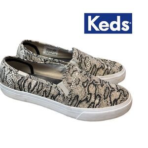 Keds Double Decker Women's (WF63682) Snake Skin Print Platform Shoes Sneakers 8